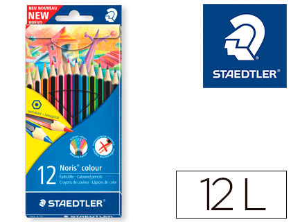 12 lápices de colores Staedtler Noris Colour Wopex ecológico